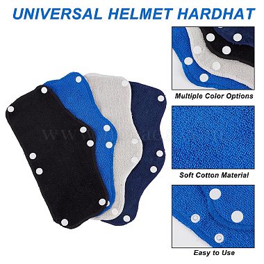 12Pcs 4 Color Polyester Reusable Hard Hat Sweatband(FIND-GF0002-19)-4