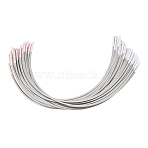 304 Stainless Steel Boning, Underwear Accessories, Half Round, Stainless Steel Color, 153~155x85x0.7~1.5mm(FIND-WH0139-805)