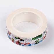 Fleeting Time Pattern DIY Scrapbook Decorative Paper Tapes, Adhesive Tapes, Colorful, 15mm, 10m/roll(DIY-I007-06)