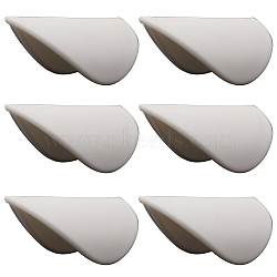 ABS Plastic Drawer Handles, DIY Self Adhesive Non Punch Cabinet Handles, White, 82x36x27mm(FIND-WH0110-391B)