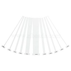 11Pcs 11 Style Acrylic Bookbinding Rulers, Clear, 200x20x2.5mm, Pin: 2~30mm, 1pc/style(OACR-FG0001-24)