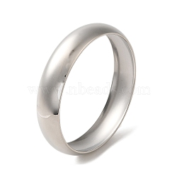 Non-Tarnish 304 Stainless Steel Plain Bangles, Stainless Steel Color, Wide: 15mm, Inner Diameter: 2-1/2 inch(6.35cm)(BJEW-Q773-03D-P)