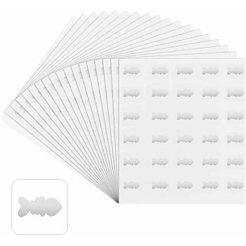 PVC & Paper Sticker Labels, Adhesive Stickers, for Scrapbooking Making, Fishbone Pattern, 100x80x0.2mm, Sticker: 12x12mm, 30pcs/sheet