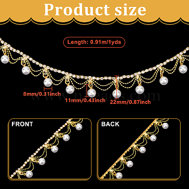 1 Yard Brass Rhinestone Cup Chains(CHC-WH0002-04G)-2