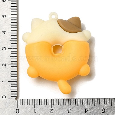 gros pendentifs de dessin animé en plastique pvc beignet(PVC-G005-04C)-3