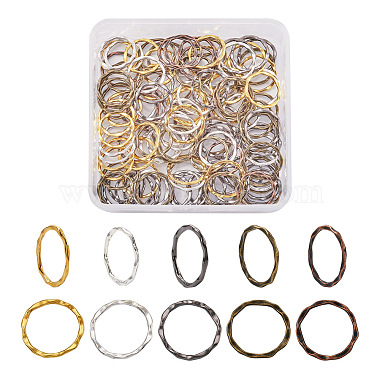 250Pcs 5 Colors Alloy Linking Rings(FIND-CD0001-11)-2
