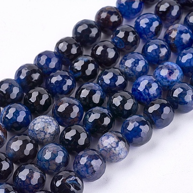 Natural Agate Round Beads Strand(G-L084-10mm-27)-1