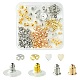 142Pcs 8 Style Brass & Silicone Earring Nuts(KK-YW0001-44)-1