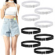 8 Pcs 2 Colors Simple Polyester Shirt Stay Belt(AJEW-GO0001-41)-1