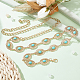 Synthetic Turquoise Oval Link Chain Waist Belts(AJEW-WH0314-128G)-5