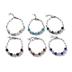 Bracelet rond en perles de pierres mélangées pour fille femme(BJEW-F418-06)-1