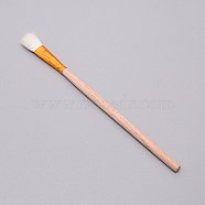 Wooden Paint Brush, with Wool, Clay Tool, BurlyWood, 17.5x1.1x0.65cm(AJEW-WH0237-08E)