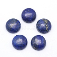 Natural Lapis Lazuli Cabochons, Half Round, Dyed, 12x5~6mm(X-G-P393-R11-12mm)