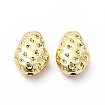 Alloy Beads, Long-Lasting Plated, Cadmium Free & Lead Free, Irregular Shape, Light Gold, 11x7x4.5mm, Hole: 1mm