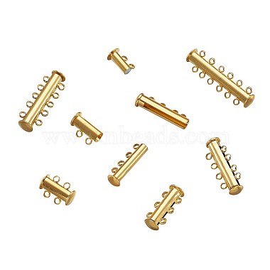 Brass Magnetic Slide Lock Clasps(KK-TA0007-30G)-2