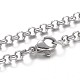 304 Stainless Steel Rolo Chain Necklaces(NJEW-F195-09B-P)-1