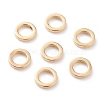 Brass Linking Rings, Cadmium Free & Lead Free, Long-Lasting Plated, Round Ring, Real 24K Gold Plated, 6x1mm, Inner Diameter: 4mm(KK-Y003-03A-G)