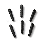 Plastic Mobile Dustproof Plugs, Black, 1.8x0.4x0.35cm(KY-WH0049-12B)
