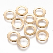 201 Stainless Steel Spacer Beads, Flat Round, Golden, 11x1mm, Hole: 6.5mm(STAS-L233-065G)