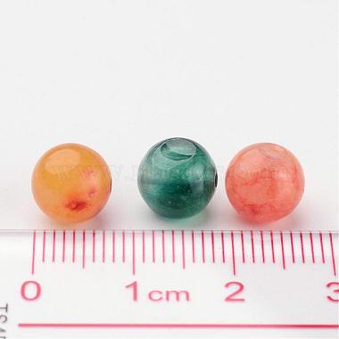 Perles de jade naturelles deux tons(X-G-R165-8mm-M1)-4