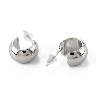 Brass Stud Earrings(ZIRC-P088-05P)-2