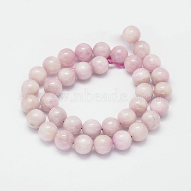Rondes kunzite naturelle perles brins(G-K068-27-6mm)-2