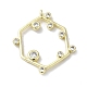 Brass Cubic Zirconia Pendant(KK-Q793-06G)-1