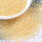 MIYUKI Round Rocailles Beads, Japanese Seed Beads, 11/0, (RR516) Light Daffodil Ceylon, 2x1.3mm, Hole: 0.8mm, about 50000pcs/pound(SEED-G007-RR0516)