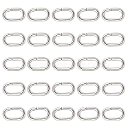 Oval Iron Jump Rings, Open Jump Rings, Platinum, 11x6x1.5mm, 200pcs(IFIN-PH0024-44P)