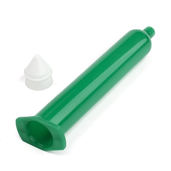 Plastic Dispensing Syringes, with Piston, Green, 164x45x30mm, Hole: 2mm, Piston: 23x27mm, Capacity: 50ml(1.7 fl. oz).