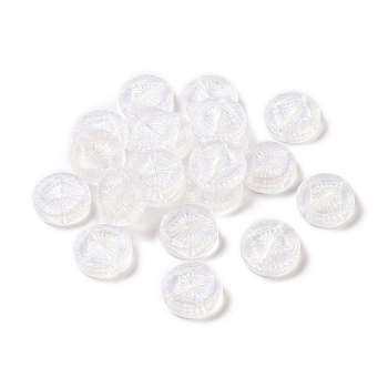 Transparent Acrylic Beads, Flat Round, Clear, 15.2x4.5mm,Hole: 1.8mm, about 606pcs/500g
