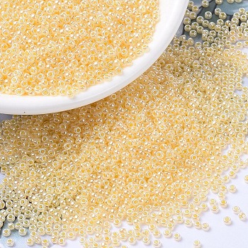 MIYUKI Round Rocailles Beads, Japanese Seed Beads, 11/0, (RR516) Light Daffodil Ceylon, 2x1.3mm, Hole: 0.8mm, about 50000pcs/pound