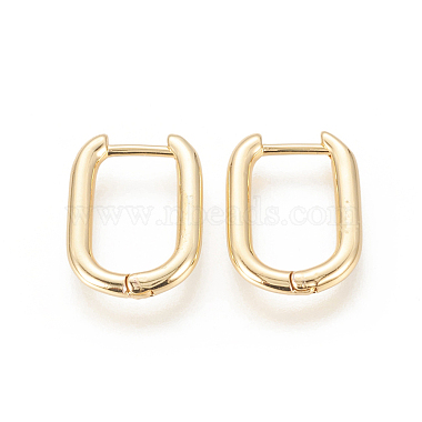 Brass Huggie Hoop Earrings(X-EJEW-F245-04G-A)-3