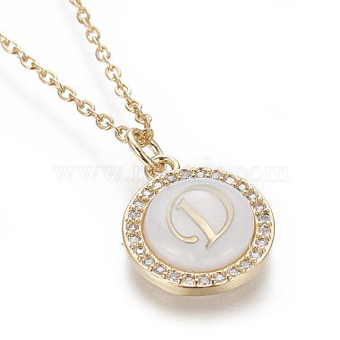 Brass Initial Pendant Necklaces(NJEW-I230-24G-D)-3