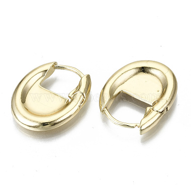 Brass Huggie Hoop Earrings(EJEW-N011-41G-NF)-2