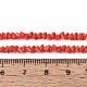 不透明なガラスビーズストランド(GLAA-N019-3mm-08)-2