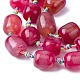 Natural Agate Beads Strands(G-P605-G01-01)-4