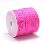 Nylon Braided Cord, Chinese Knotting Cord for Jewelry Making Macrame Craft, Light Coral, 1mm, about 284.33 yards(260m)/roll(NWIR-Q009A-F106)