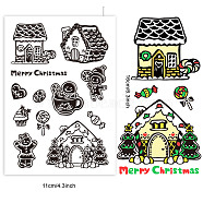 Custom PVC Plastic Clear Stamps, for DIY Scrapbooking, Photo Album Decorative, Cards Making, Gingerbread Man, 160x110x3mm(DIY-WH0448-0086)