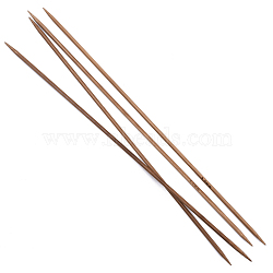 Bamboo Double Pointed Knitting Needles(DPNS), Peru, 250x3mm, 4pcs/bag(TOOL-R047-3.0mm-03)