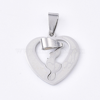Stainless Steel Color Heart 201 Stainless Steel Pendants