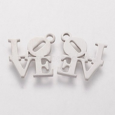 Stainless Steel Color Alphabet 304 Stainless Steel Charms