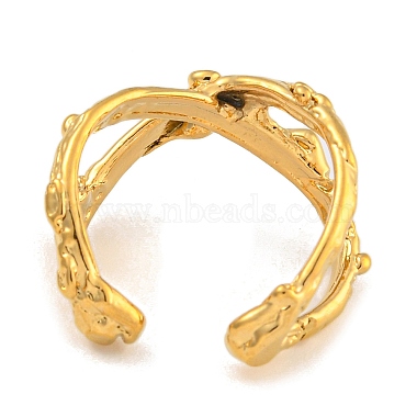 304 Anillos abiertos de acero inoxidable para mujer(RJEW-L125-03G-02)-3