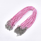 Waxed Cord Necklace Making(NCOR-T001-09)-1