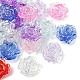 30個の透明＆UVメッキアクリルビーズ(MACR-YW0003-97)-1