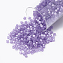 MIYUKI Delica Beads, Cylinder, Japanese Seed Beads, 11/0, (DB1809) Dyed Lilac Silk Satin, 1.3x1.6mm, Hole: 0.8mm, about 20000pcs/bag, 100g/bag