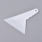 Plastic Scraper Tool, Triangle, Vinyl Wrap Squeegee Applicator Tool, White, 140x100x4mm(TOOL-WH0119-44)