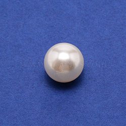 Olycraft Plastic Imitation Pearl Beads, Undrilled/No Hole Beads, Round, Antique White, 19.5mm, about 240pcs/1000g(OACR-WH0031-01)