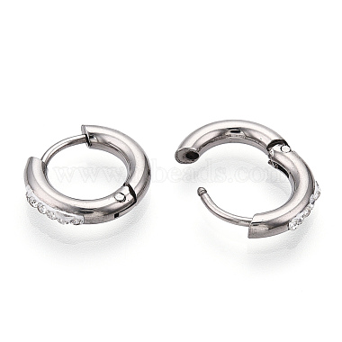 201 Stainless Steel Huggie Hoop Earrings(X-STAS-S079-162B)-3