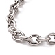 304 bracelet chaîne forçat en acier inoxydable pour homme femme(BJEW-E031-01P-07)-2